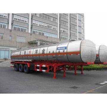 40800L SUS tanque de combustible Trailer de Hzz9400gyy de entrega de aceite Diesel ligero